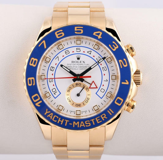 Rolex Yacht-Master II 116688 18k Yellow Gold 44mm Blue Ceramic Bezel
