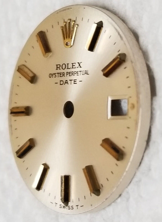 Factory Rolex Lady Date Silver Dial Gold Stick Hour Marks-T Swiss T-6917,69173