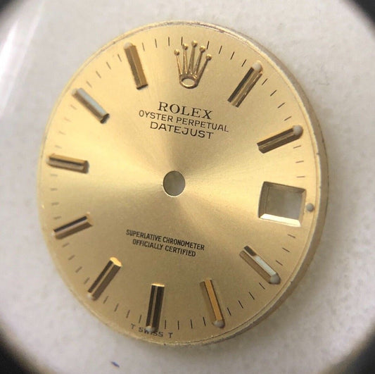 Rolex Midsize Datejust 31mm Champagne Stick Mark Dial Part- 68240,68274,178274