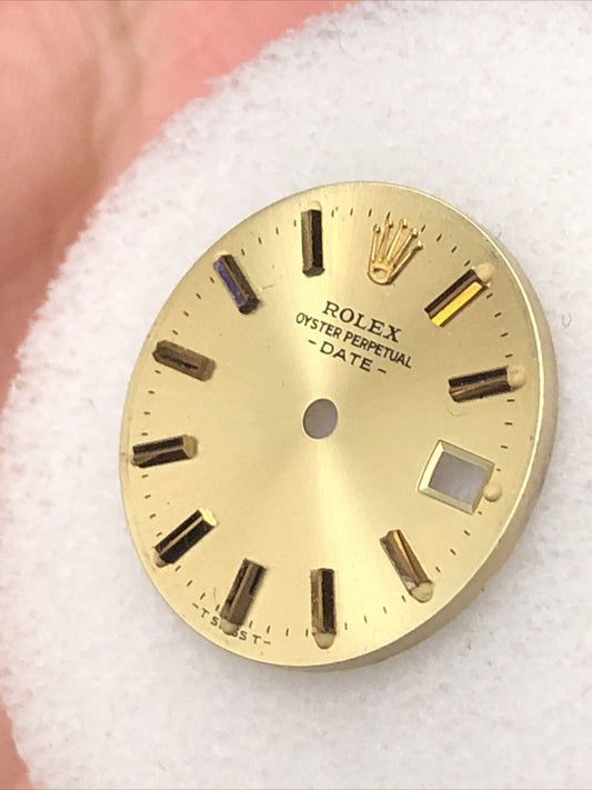 Factory Rolex Lady Date 26mm Champagne Dial Gold Stick Hour Mark-T Swiss T-6917