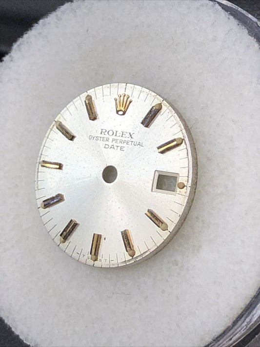 Original Rolex Lady Date 26mm Silver Stick Dial Gold Hour Sticks-T Swiss T-6917