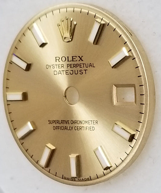 Rolex Lady Datejust 26mm Champagne Dial White Hour Stick Swiss Made-69173