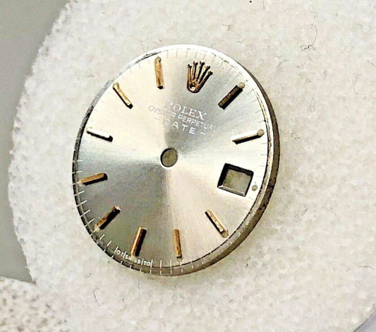 Rolex Lady Date Gray Dial Gold Stick Markers-OT Swiss TO-6917-69173-69178