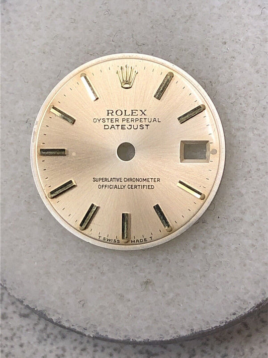 Rolex Lady Datejust Silver/Ivory Hour Stick Dial Part-T Swiss Made T-69173-6917