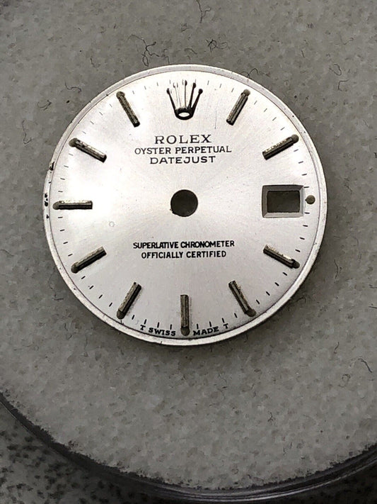 Factory Rolex Lady Datejust 26mm Silver Stick Hour Mark Dial Part-6917-69174