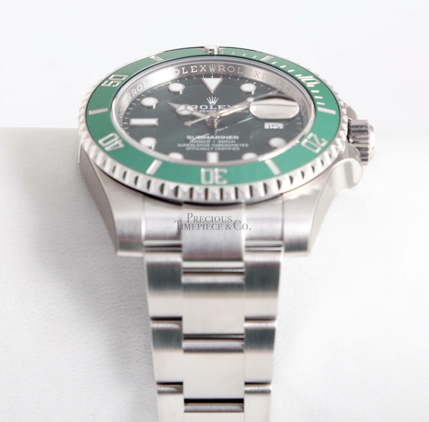 Rolex Submariner 40mm Date 116610LV HULK Steel Green Ceramic Bezel-Green Dial