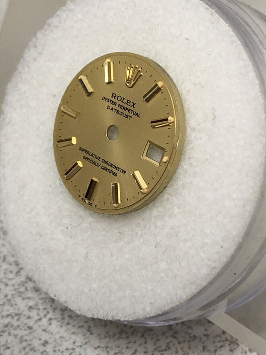 Rolex Lady Datejust 26mm Champagne Stick Dial Part-T Swiss T-6917,69173-69178