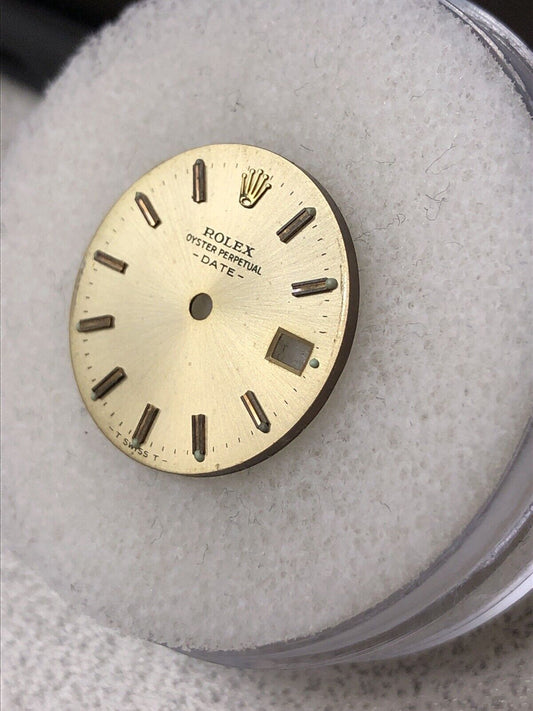 Rolex Lady Date 26mm Champagne Stick Hour Mark Dial Part-T Swiss T-6917-6900