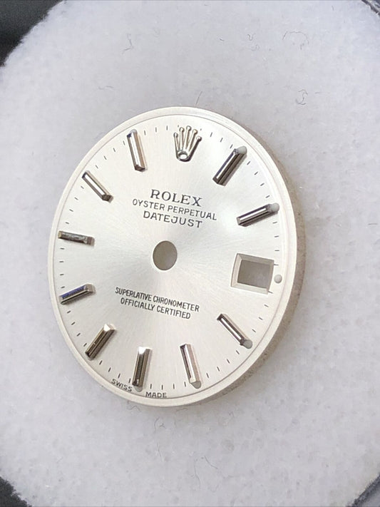 Rolex Ladies Datejust 26mm Silver Stick Marker Dial Part-Swiss Made-6917-69174