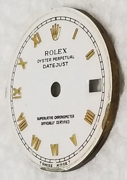 Rolex Ladies Datejust 26mm White Roman Dial Part-T Swiss Made T-6917,69173,79173