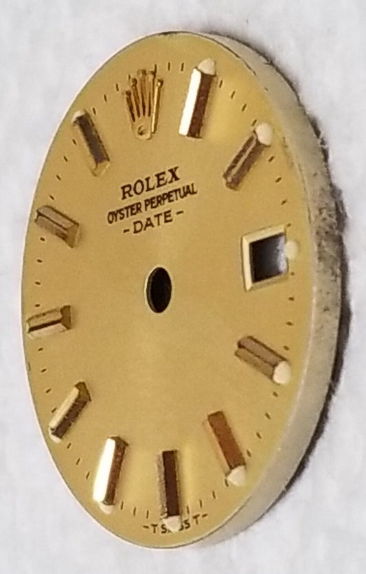 Genuine Rolex Lady Date 26mm Champagne Stick Hour Mark Dial Part-T Swiss T-6917