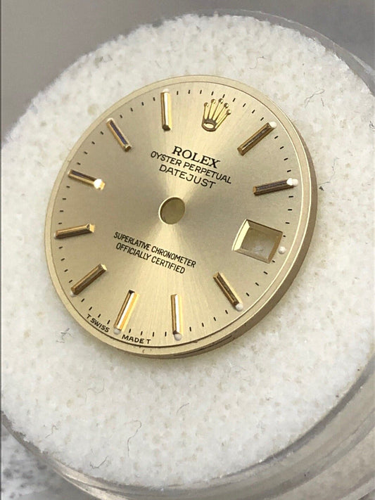 Original Rolex Lady Datejust Champagne Stick Dial Part T Swiss Made T 6917-69173