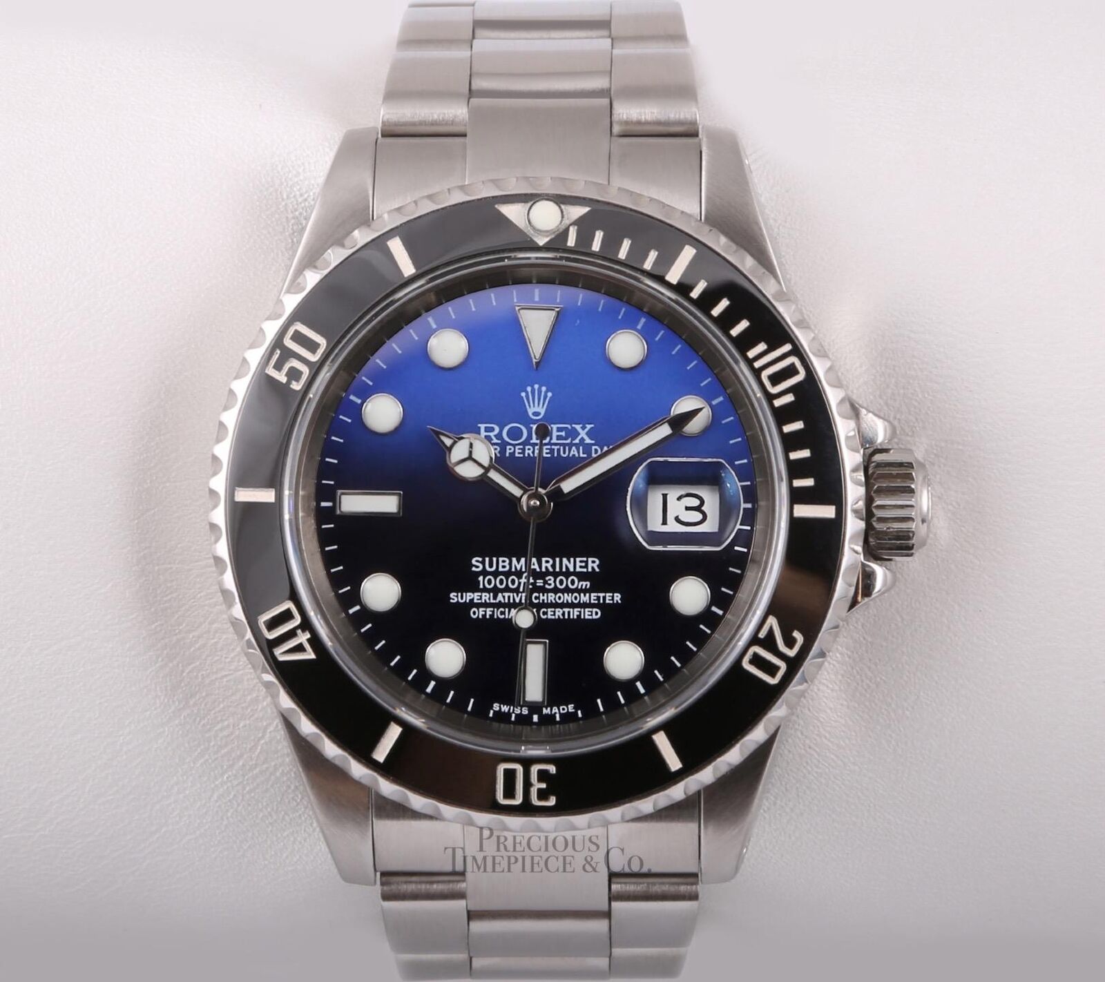 Rolex Submariner 16610 Date Steel 40mm Custom James Cameron Dial-Ceramic Bezel