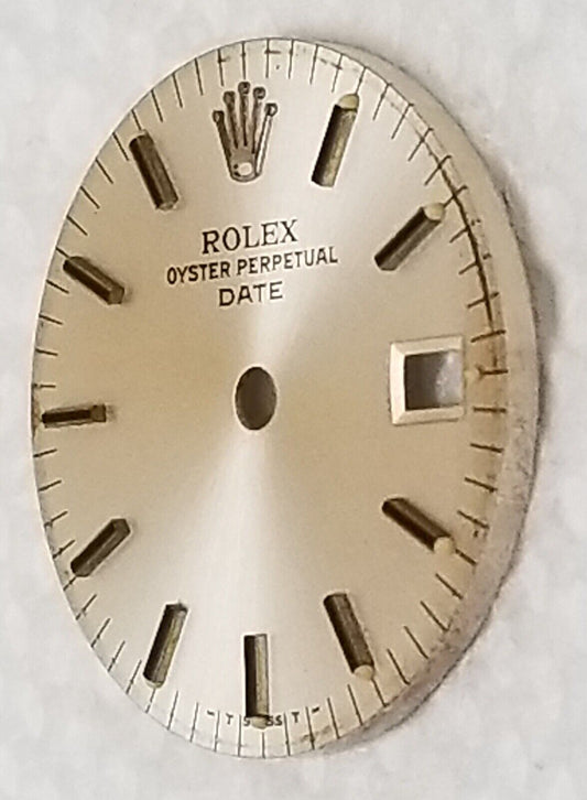 Genuine Rolex Lady Date 26mm Silver Dial Part Black Hour Marks- T Swiss T-6917