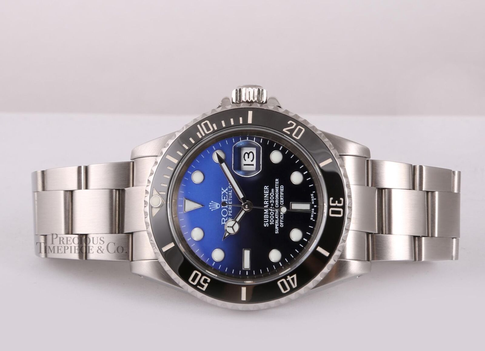 Rolex Submariner 16610 Date Steel 40mm Custom James Cameron Dial-Ceramic Bezel