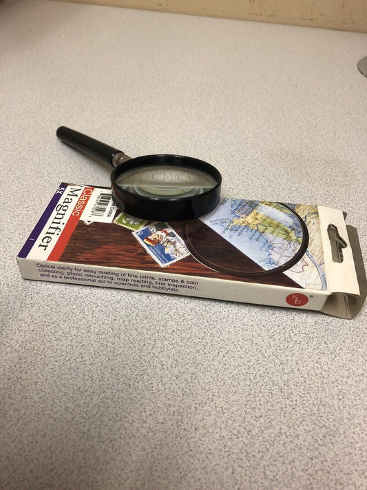 Brand New 5x Zoom Classic Magnifier 2.5'' Diameter with Joint Meter