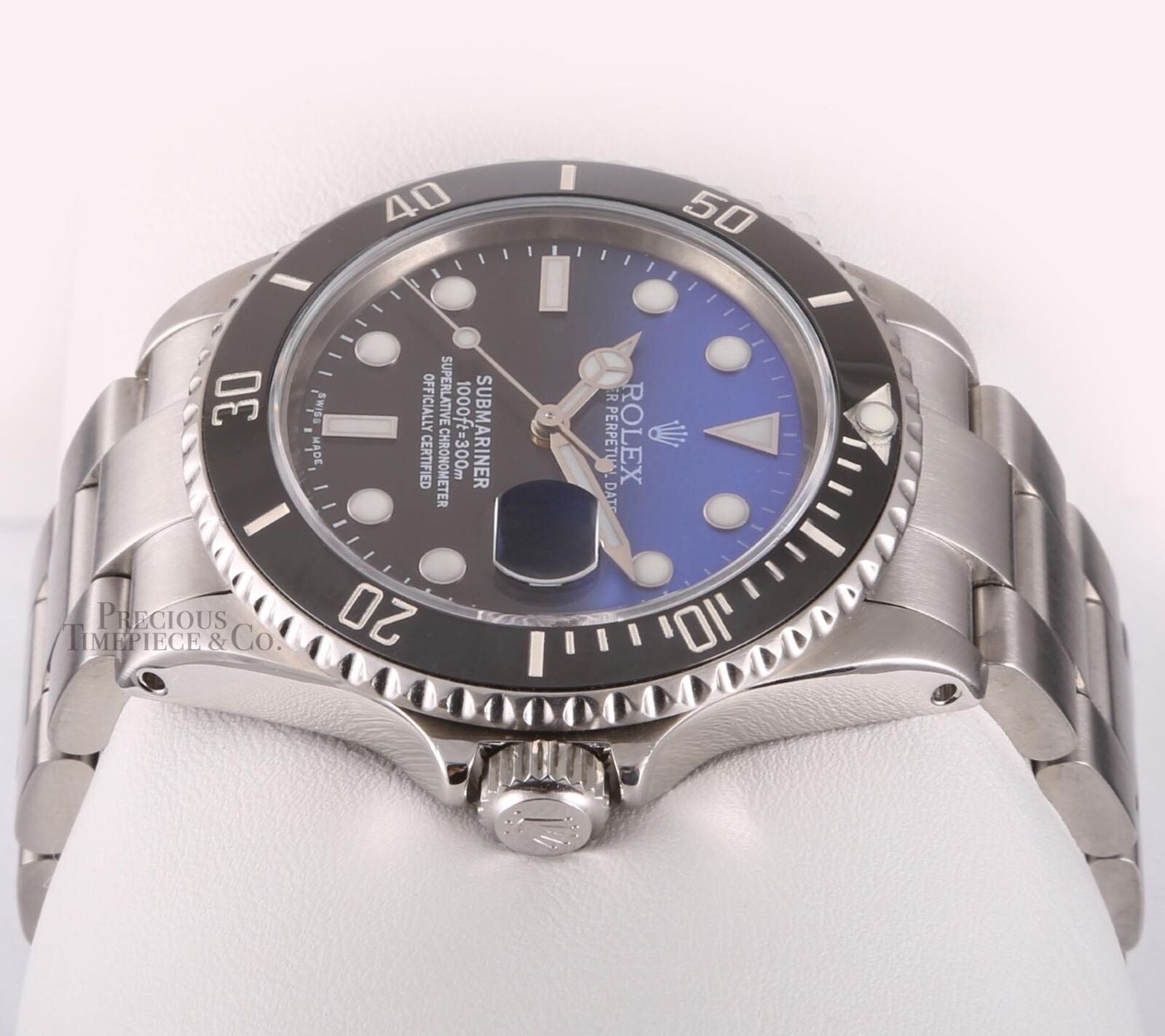 Rolex Submariner 16610 Date Steel 40mm Custom James Cameron Dial-Ceramic Bezel