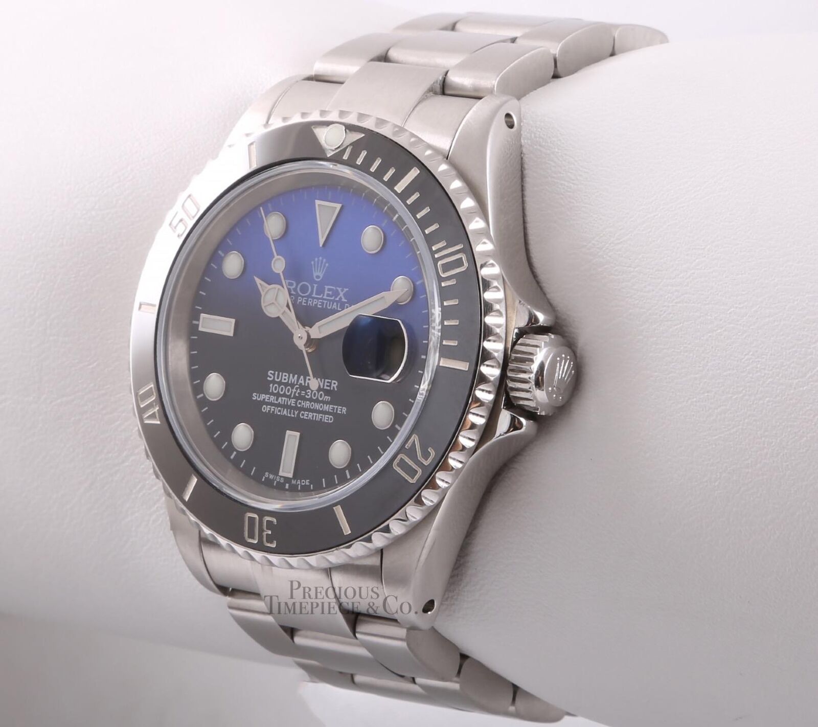 Rolex Submariner 16610 Date Steel 40mm Custom James Cameron Dial-Ceramic Bezel