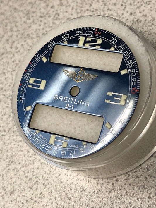 Rare Genuine BREITLING B-1 Superquartz Chronometre Aeropsace Navy Blue Dial Part