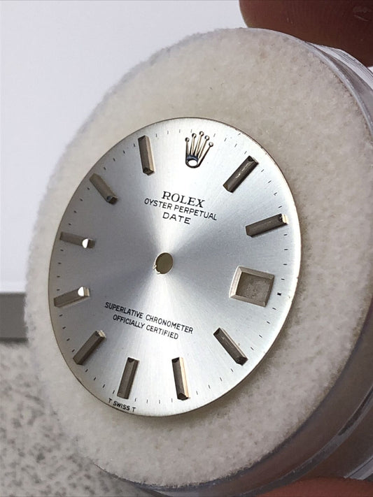 Original Rolex Date 36mm Silver Stick Dial-T Swiss T-Ref 1500 Non-Quick