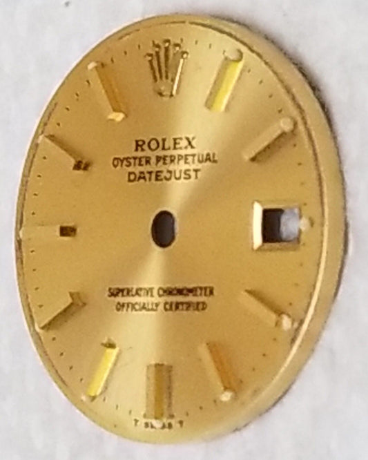 Genuine Rolex Lady Datejust Gold Stick Hour Mark Dial Only-T Swiss T-6917,69173