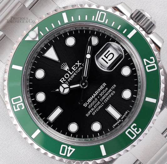 Rolex Submariner 126610LV Date Kermit Steel 41mm-Green Ceramic Bezel-Black Dial