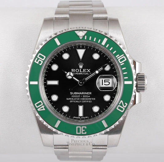 Rolex Submariner 126610LV Date Kermit Steel 41mm-Green Ceramic Bezel-Black Dial