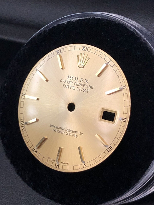 Original Rolex Datejust Champagne Stick Marker Dial Part-Swiss Made-16013-16233