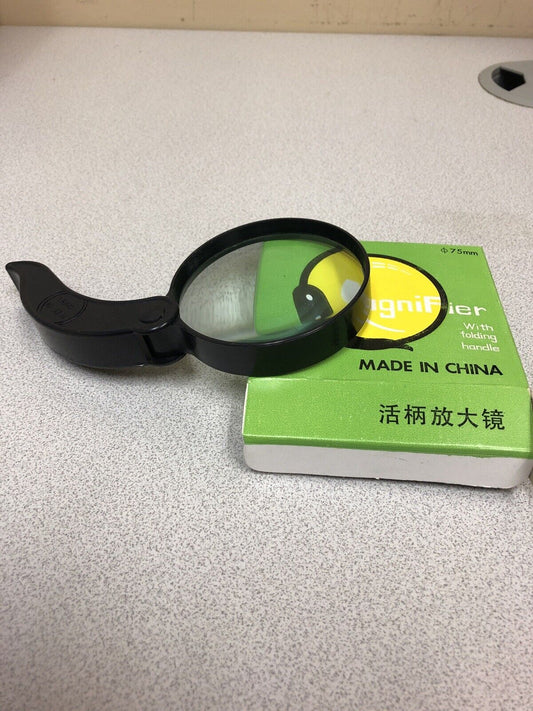 Brand New 75MM Magnifying Loupe With Folding Handle