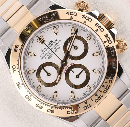 Rolex Daytona 116503 Two Tone 18k Steel 40mm Watch-White Dial-2020Y Green Card