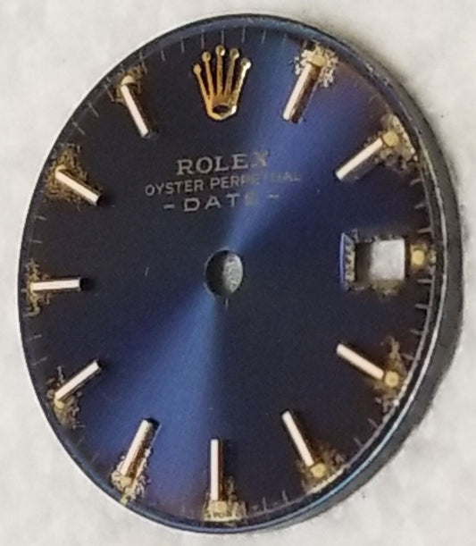 Genuine Rolex Lady Date Navy Stick Hour Mark Dial Only-T Swiss T-6917