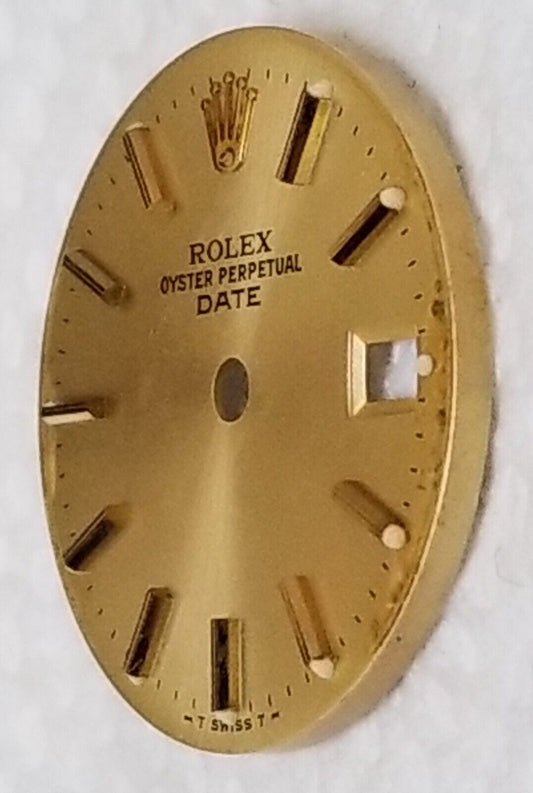 Factory Rolex Lady Date 26mm Champagne Stick Hour Mark-T Swiss T-6900,6917,69173